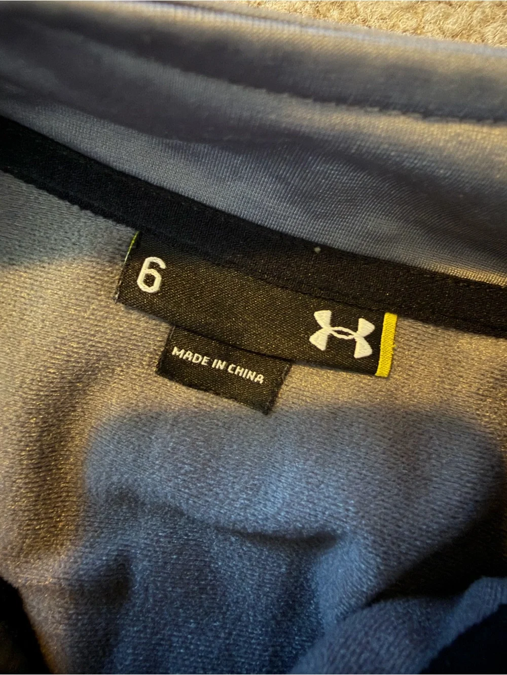Under Armour Gray & Black Kids Full-Zip Athletic Jacket with Red Logo Accents